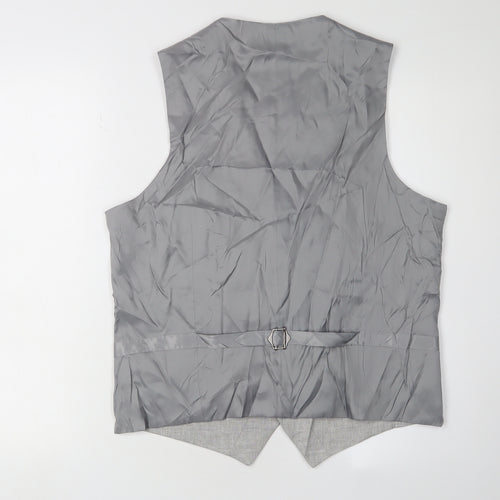 Marks and Spencer Men's Grey Suit Waistcoat Size 40R