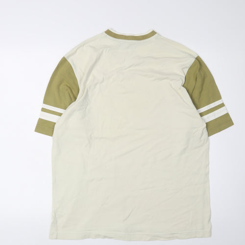 Marks and Spencer Men's Beige V-Neck T-Shirt S