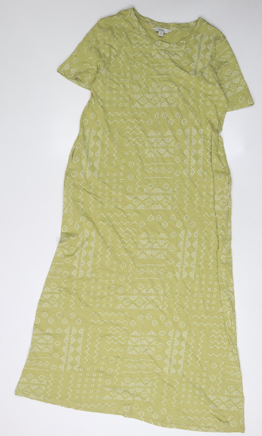 Marks & Spencer Women's Green T-Shirt Dress Size 10