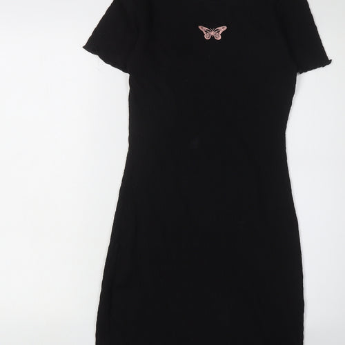 Divided Women's Black Cotton Blend Dress S