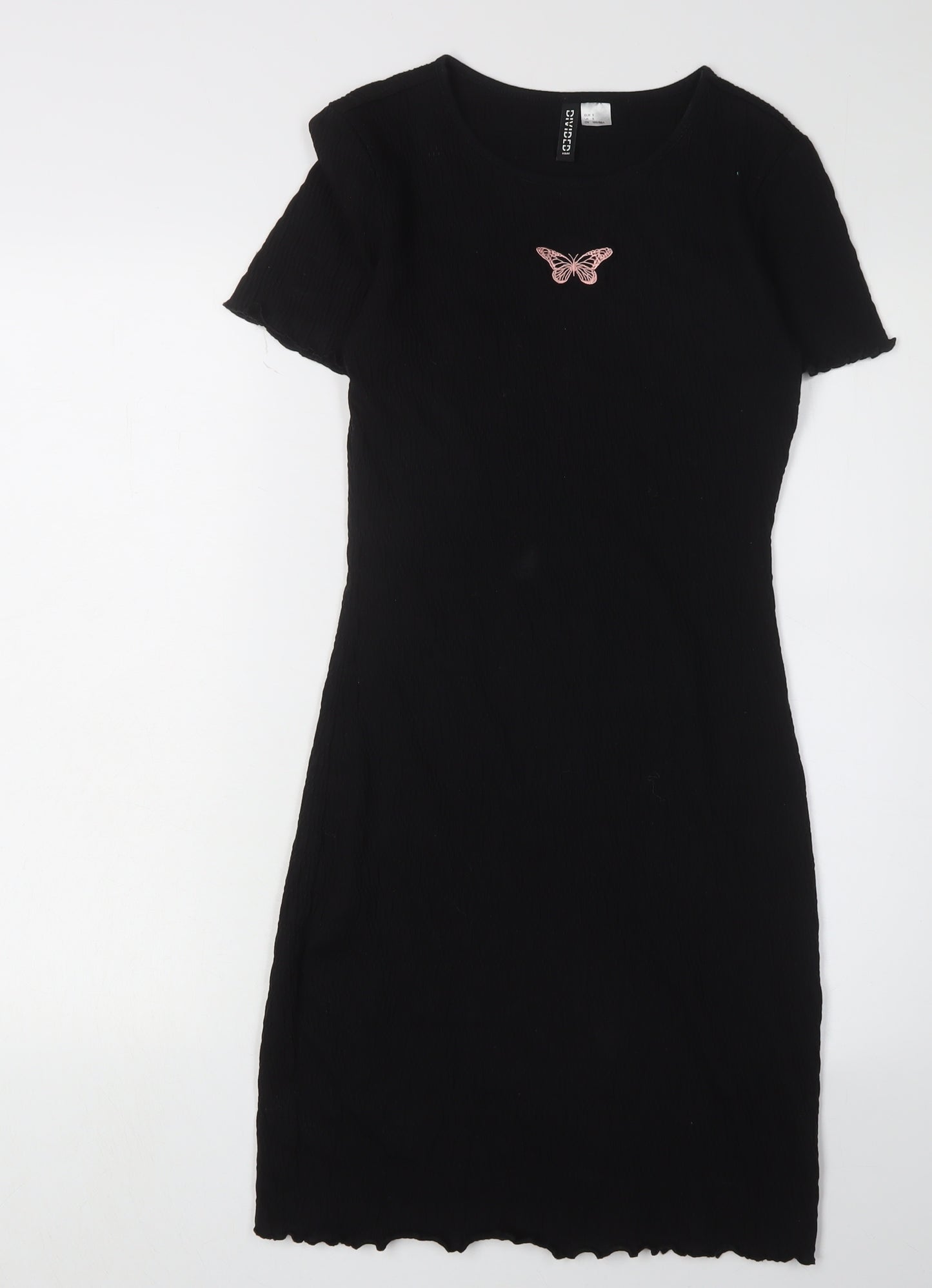 Divided Women's Black Cotton Blend Dress S