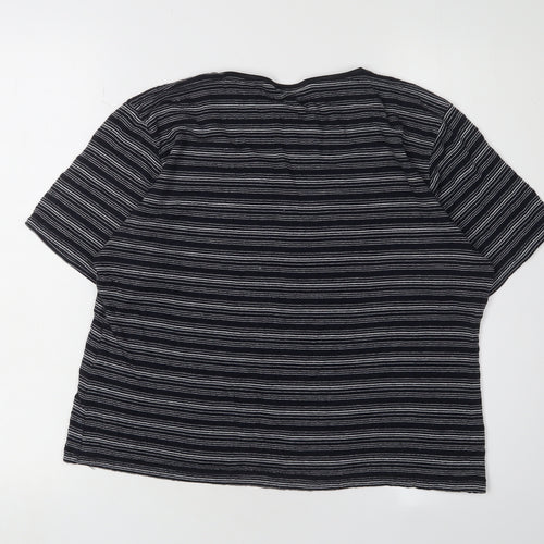 Country Casuals Women's Black Stripe T-Shirt L