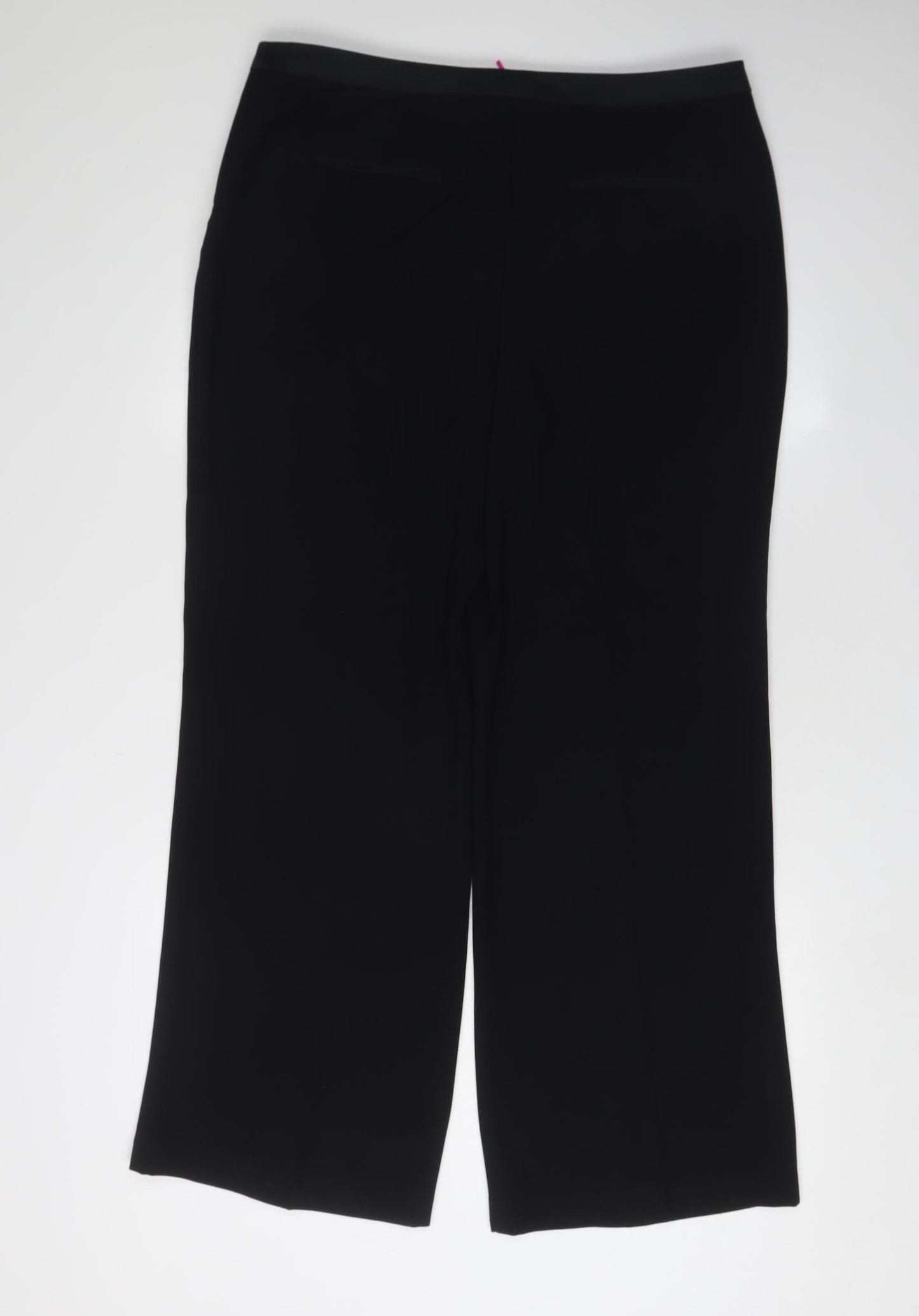 Marks and Spencer Women's Black Wide-Leg Trousers Size 14