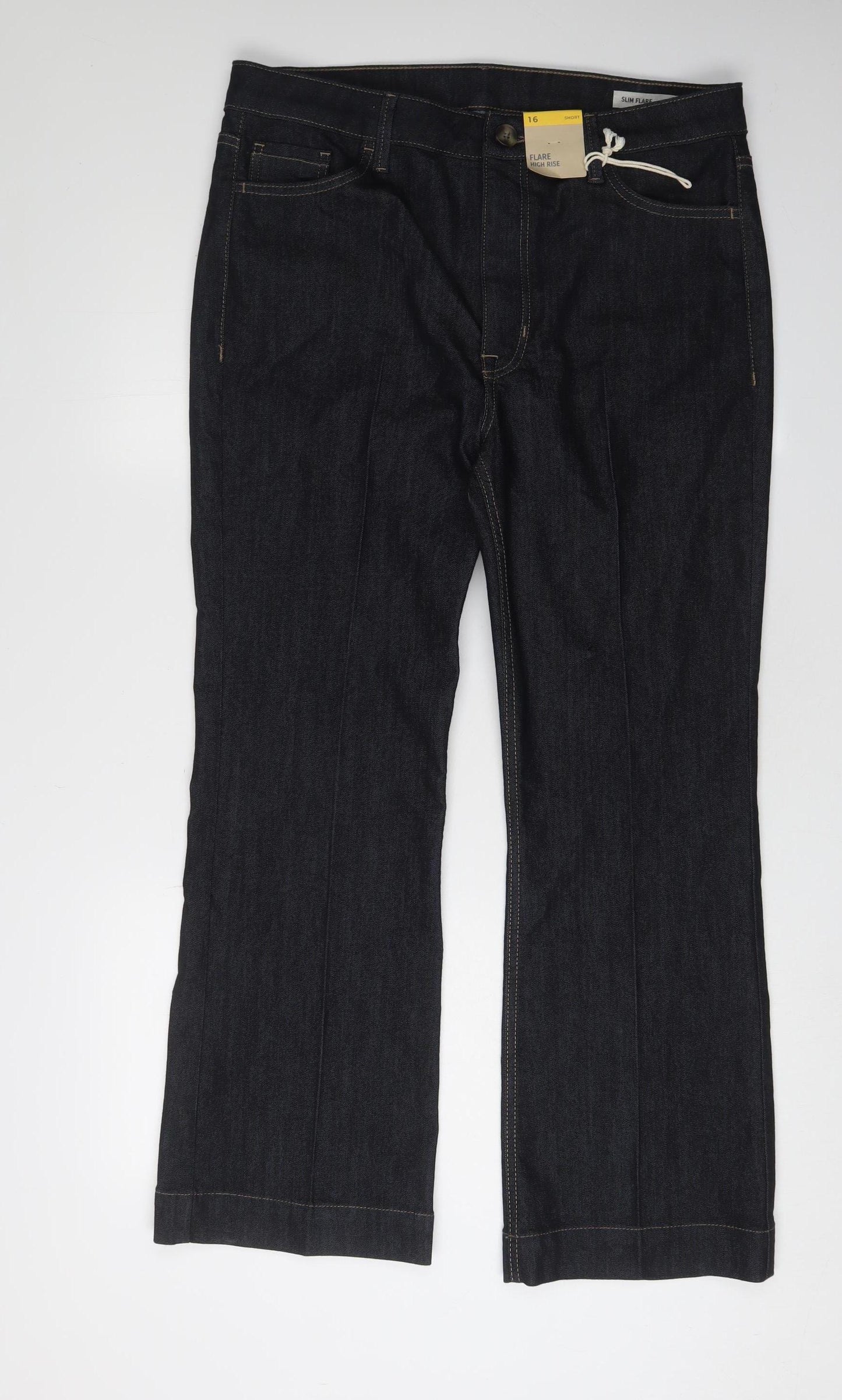 Marks and Spencer Women's Blue Flared Jeans Size 16