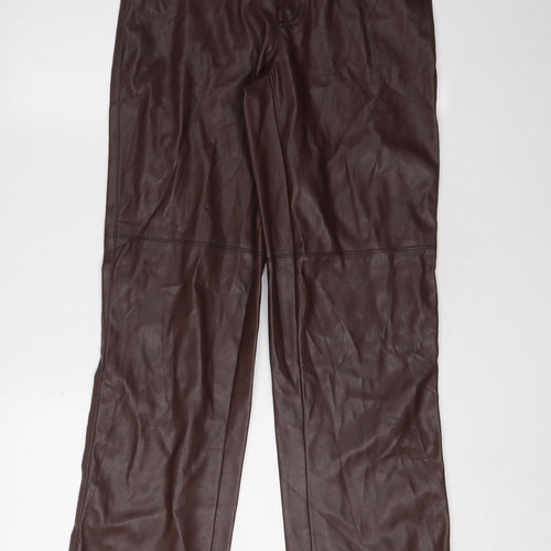 Pimkie Women's Brown Trousers Size 8 with Pockets