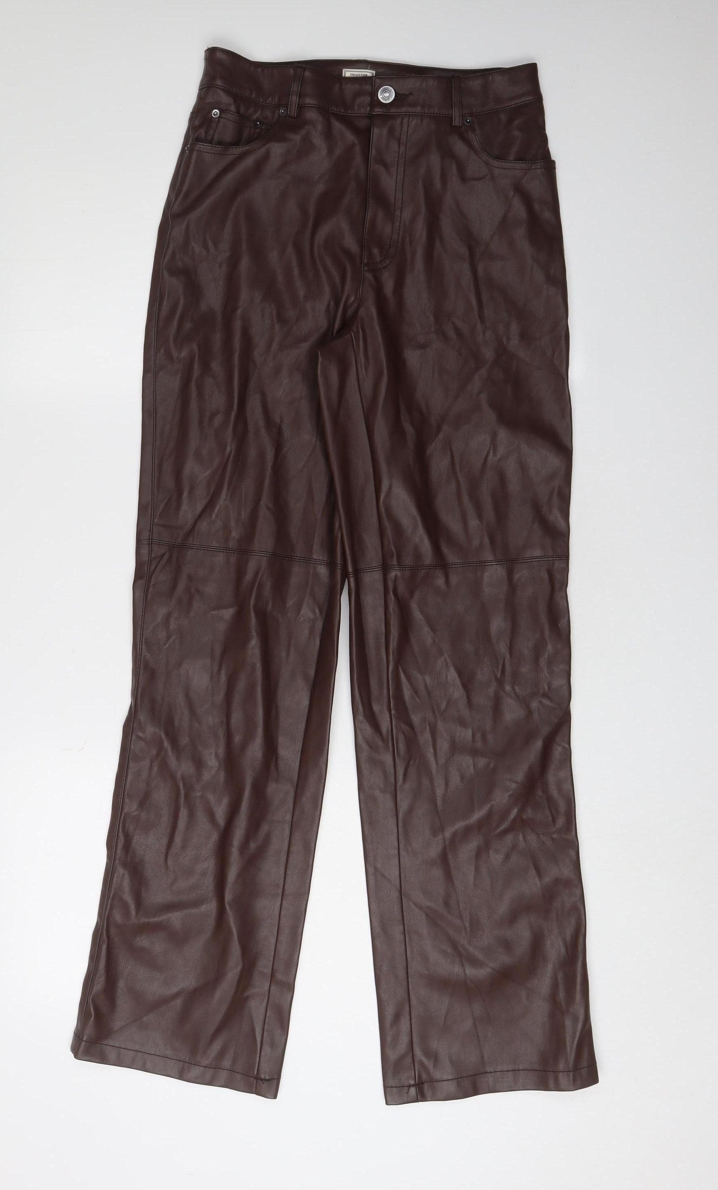 Pimkie Women's Brown Trousers Size 8 with Pockets