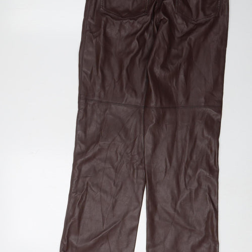 Pimkie Women's Brown Trousers Size 8 with Pockets