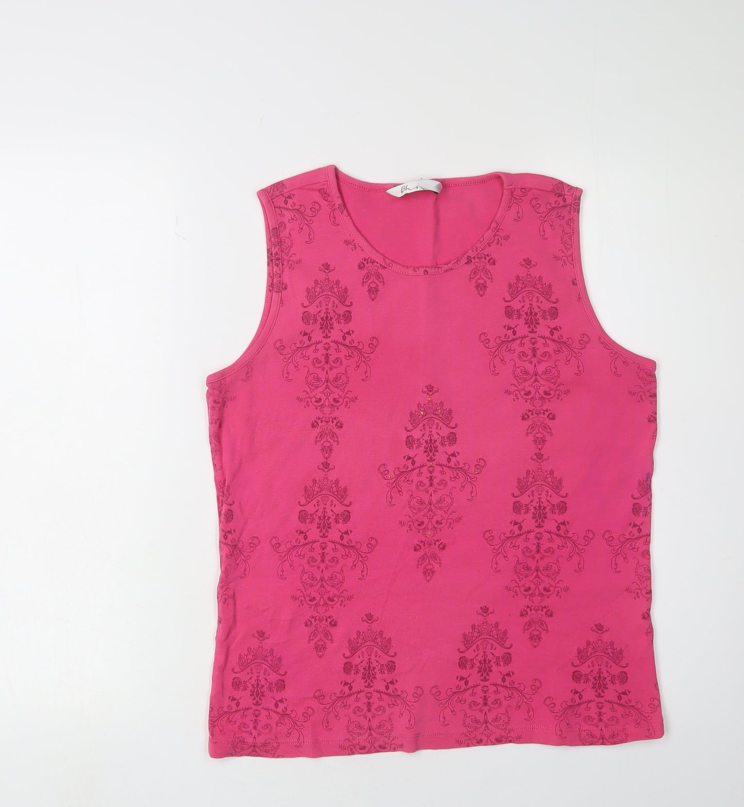 BHS Pink Women's Tank Top Size 14 Sleeveless Casual