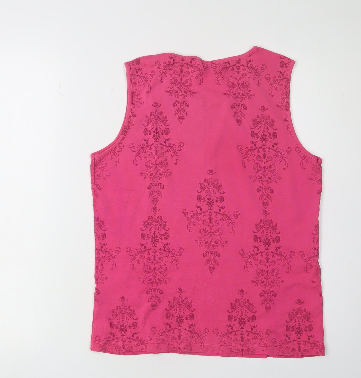BHS Pink Women's Tank Top Size 14 Sleeveless Casual