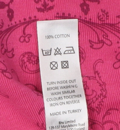 BHS Pink Women's Tank Top Size 14 Sleeveless Casual