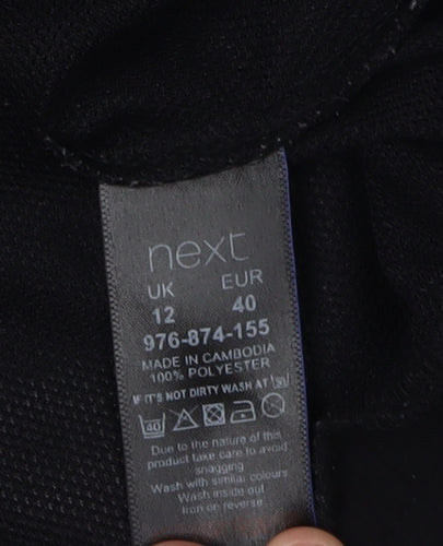 Next Women's Black Collared Button-Up Shirt