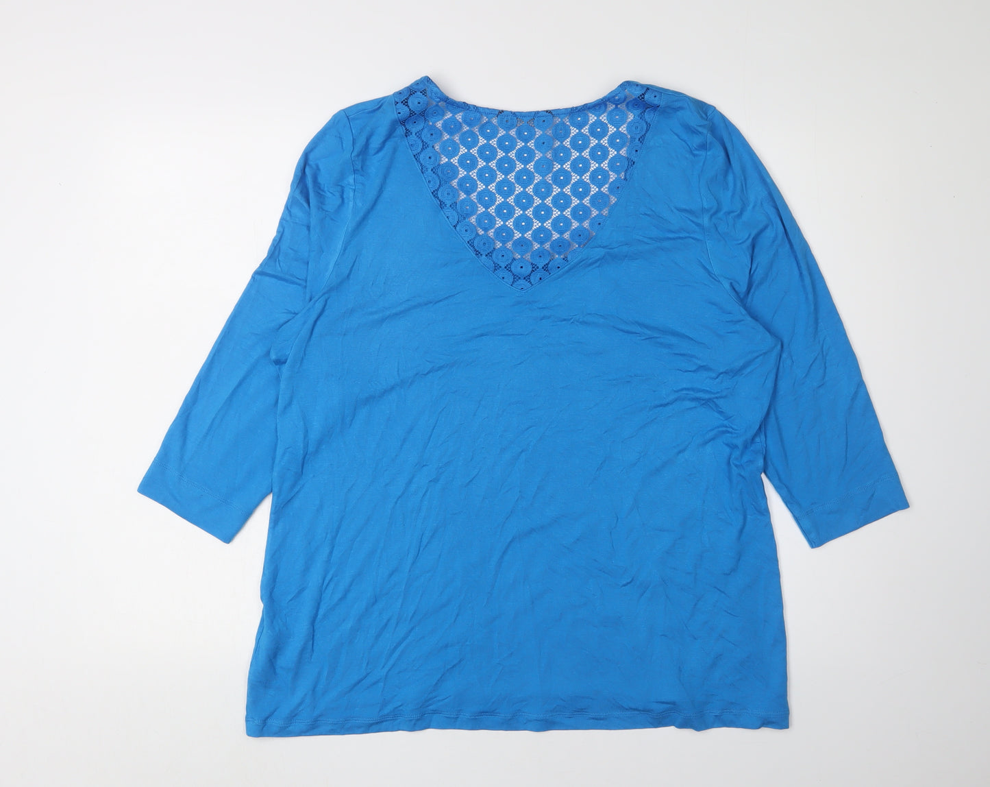 Marks and Spencer Women's Blue Viscose Top Size 20