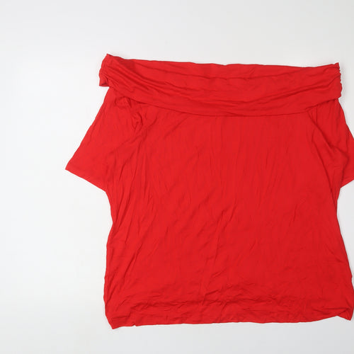 Marks and Spencer Women's Red Off Shoulder Blouse Size 22