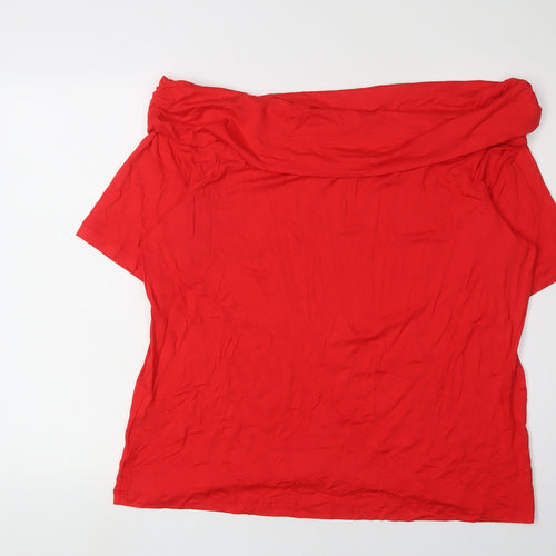 Marks and Spencer Women's Red Off Shoulder Blouse Size 22