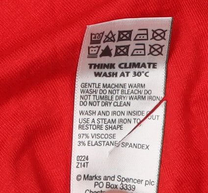 Marks and Spencer Women's Red Off Shoulder Blouse Size 22