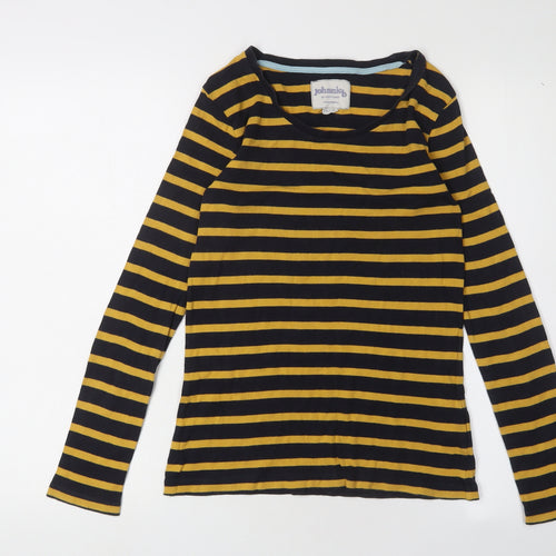 Johnnie B Boys Black Striped Long Sleeve T-Shirt 13-14 Years
