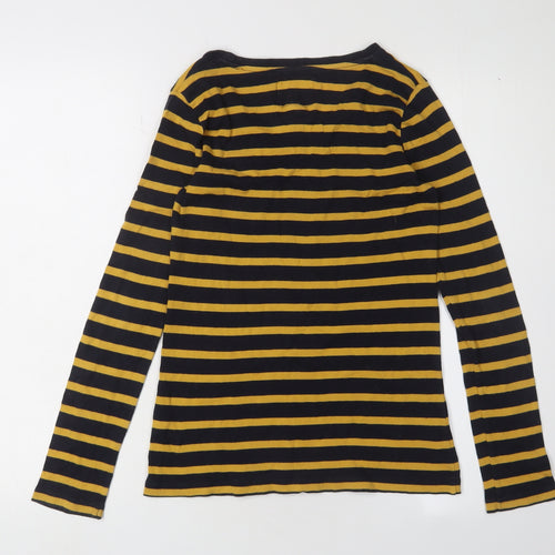 Johnnie B Boys Black Striped Long Sleeve T-Shirt 13-14 Years