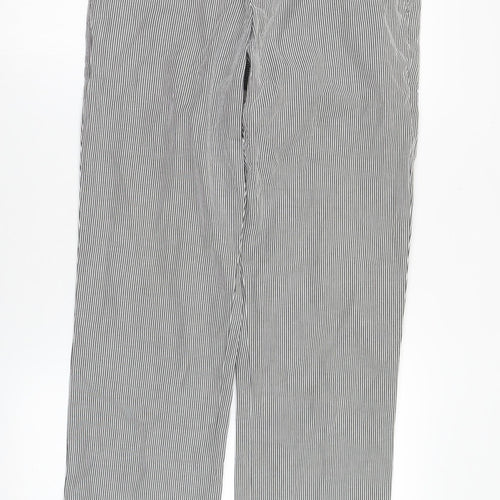 Lyle & Scott Men's Black Striped Chino Trousers Size 32
