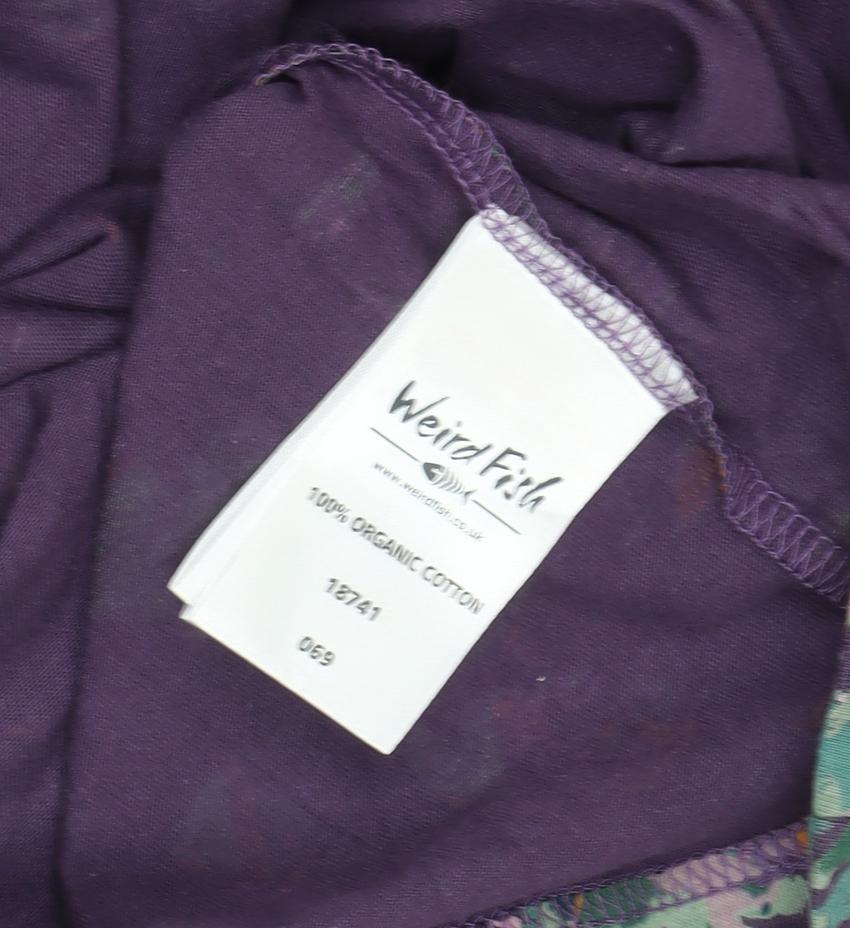 Weird Fish Women's Purple Floral Shift Dress