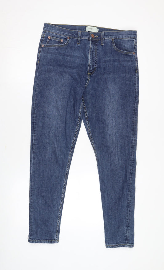 French Connection Women's Blue Skinny Jeans Size 14