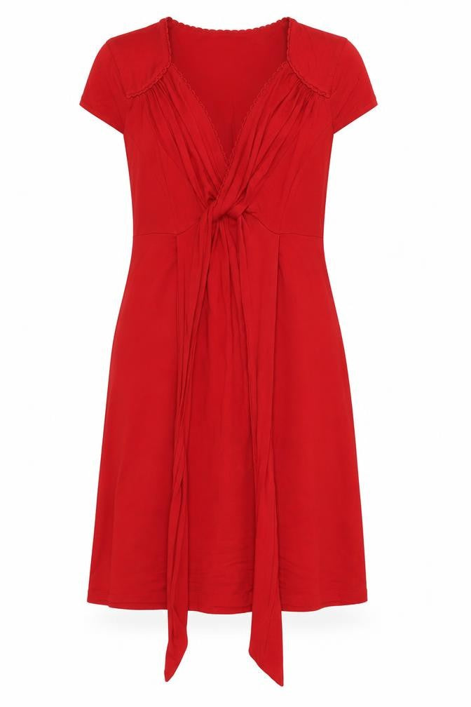 Coast Red Wrap Dress Size 8 Women’s Party Stylish