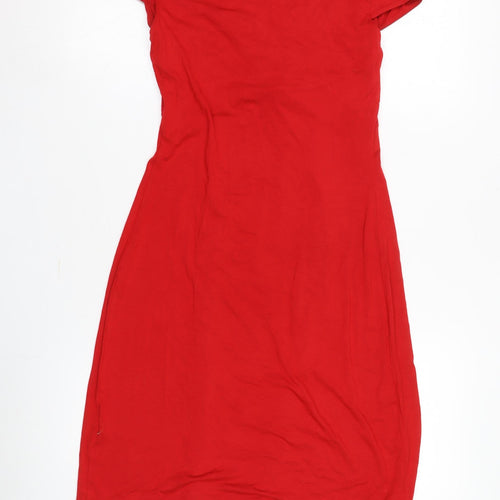 Coast Red Wrap Dress Size 8 Women’s Party Stylish