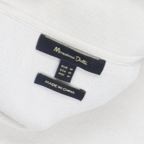 Massimo Dutti Women Beige Cardigan M Long Sleeve Casual