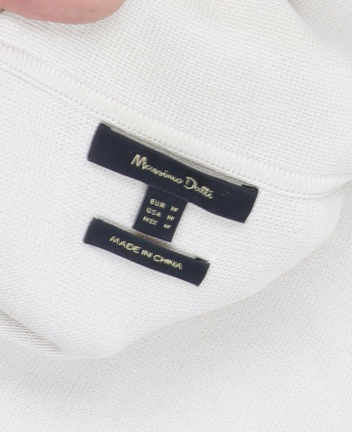 Massimo Dutti Women Beige Cardigan M Long Sleeve Casual