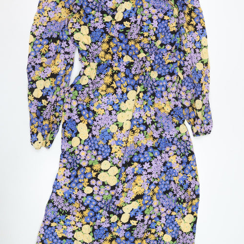 Nobody's Child Women's Floral Viscose Dress - Size 12