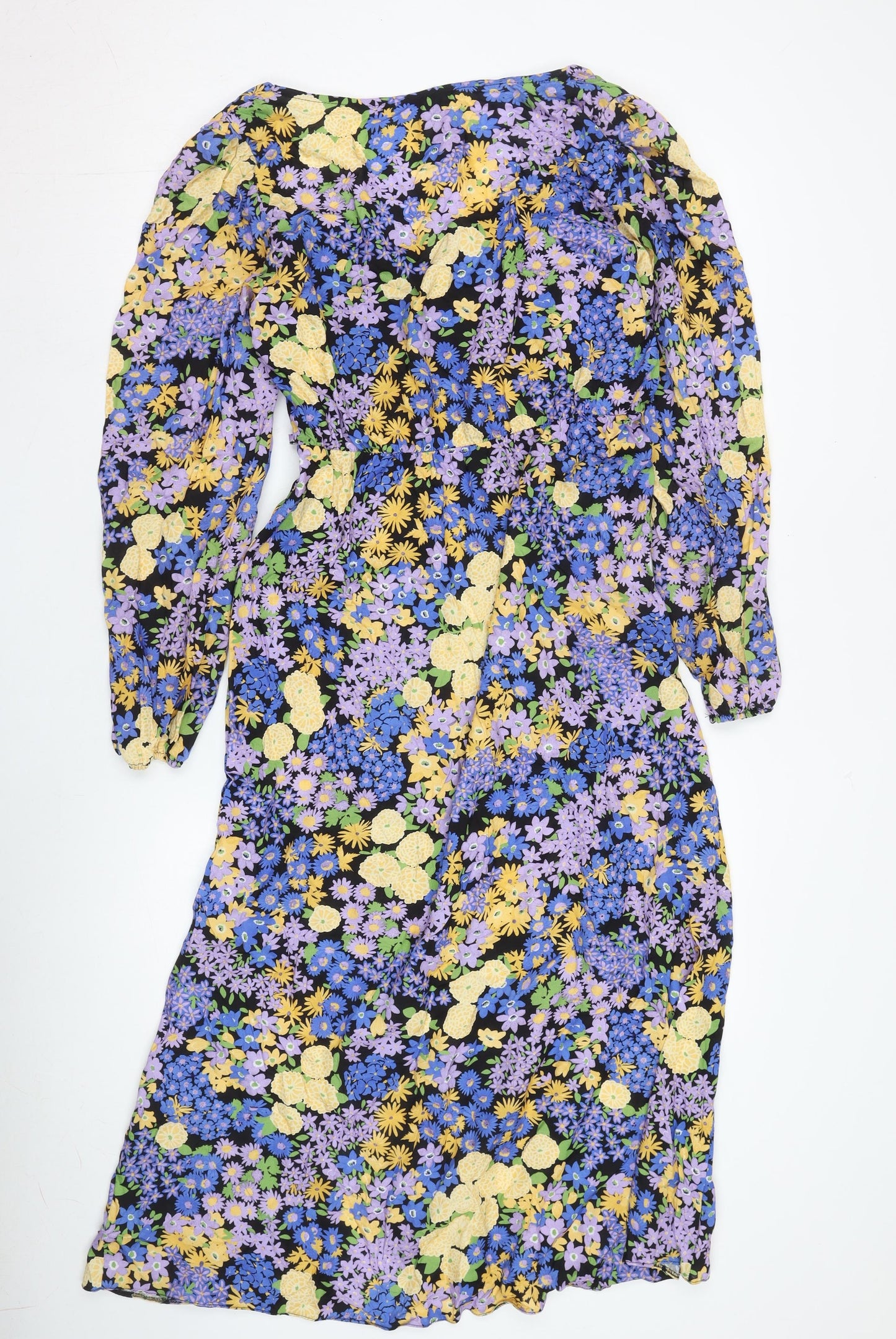 Nobody's Child Women's Floral Viscose Dress - Size 12