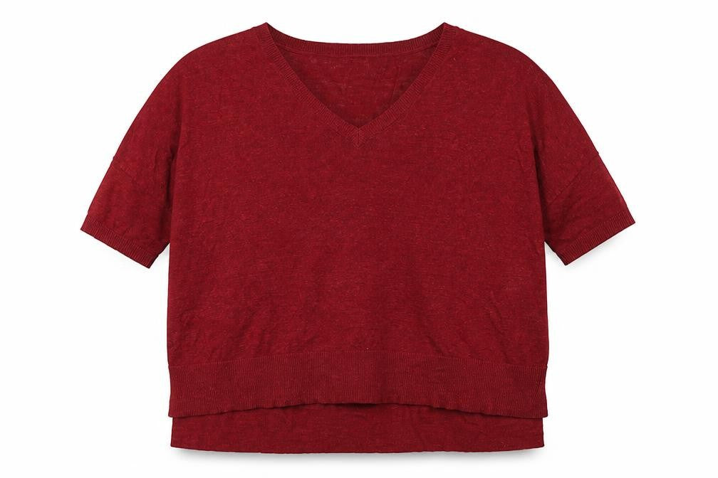Phase Eight Women's Red V-Neck Pullover Jumper S