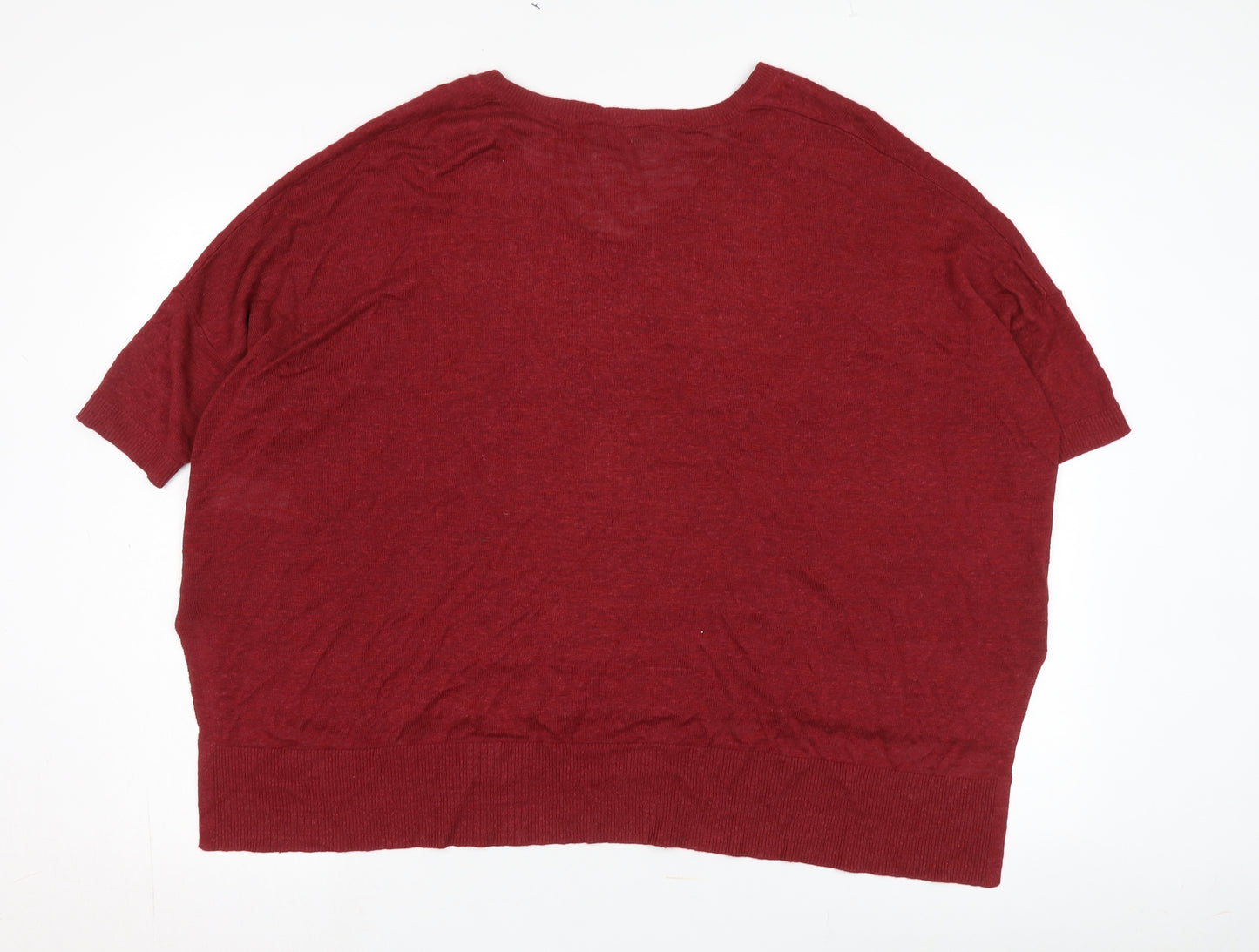 Phase Eight Women's Red V-Neck Pullover Jumper S