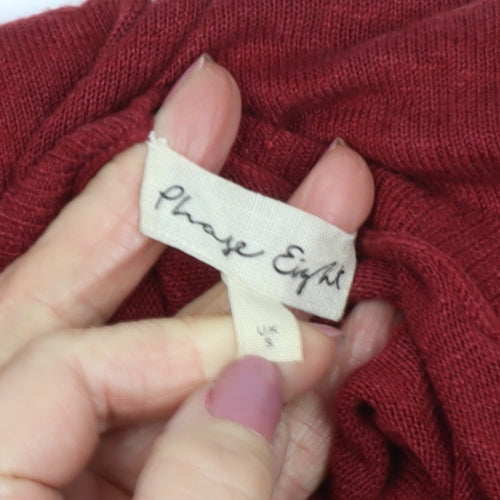Phase Eight Women's Red V-Neck Pullover Jumper S
