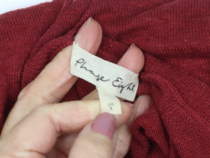 Phase Eight Women's Red V-Neck Pullover Jumper S
