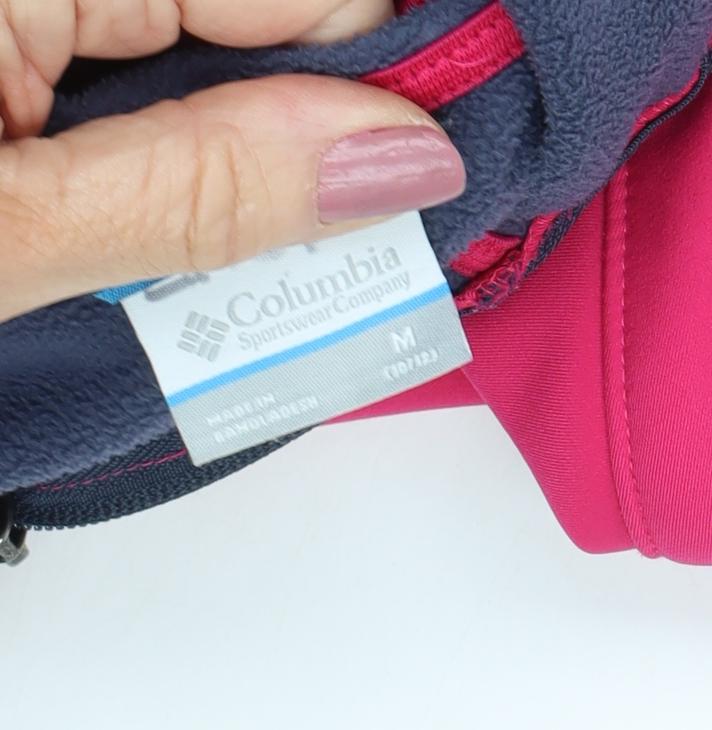 Columbia Girls Pink Hooded Jacket Size M Insulated
