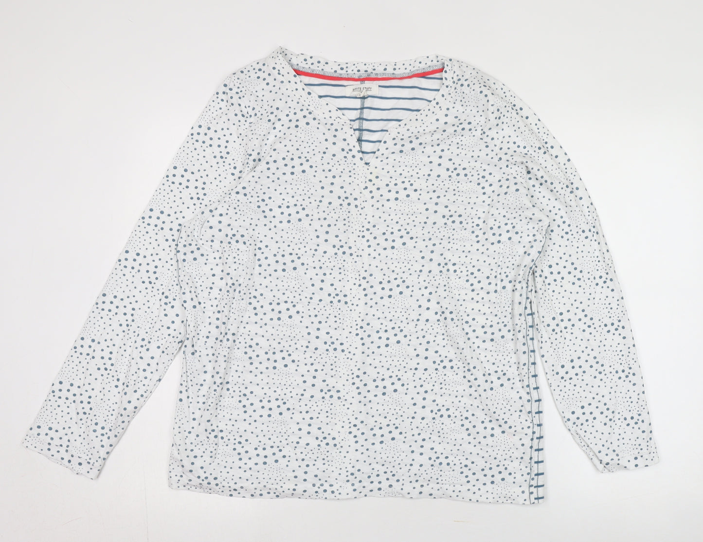 White Stuff Women's Polka Dot T-Shirt, Size 18, All Seasons