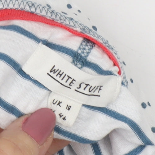 White Stuff Women's Polka Dot T-Shirt, Size 18, All Seasons