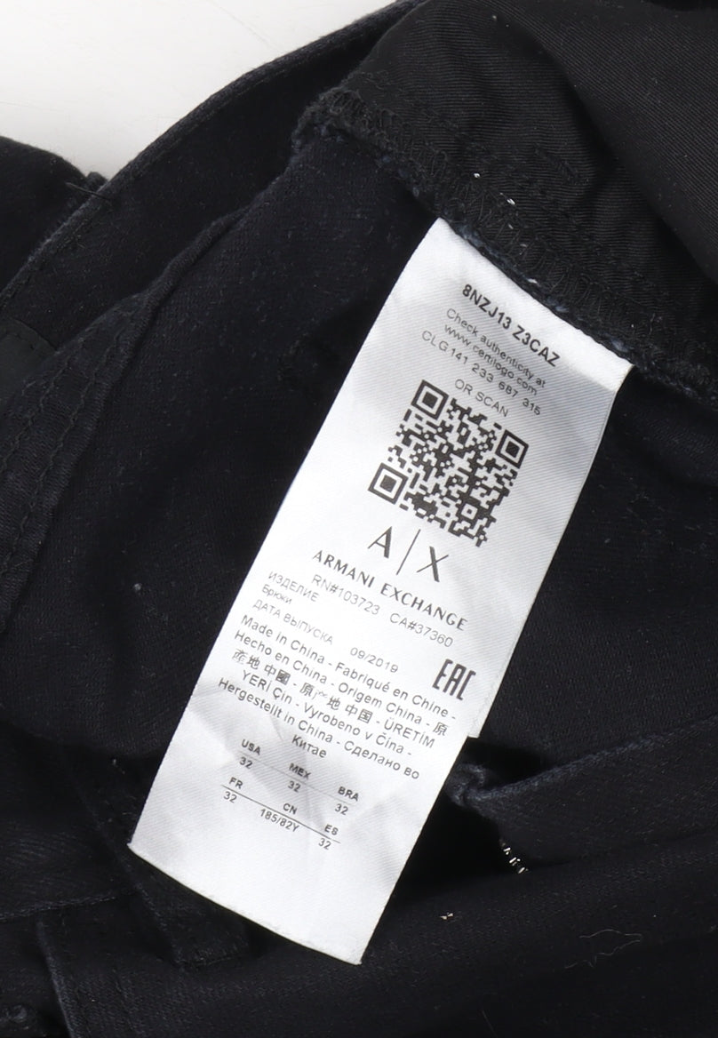 Armani Exchange Men's Black Slim Jeans Size 32