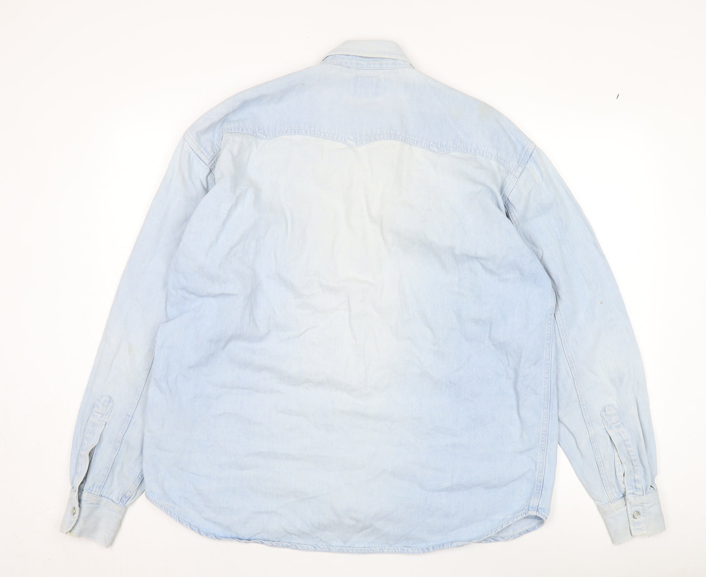 Levi's Men's M Blue Denim Long Sleeve Button-Up Shirt
