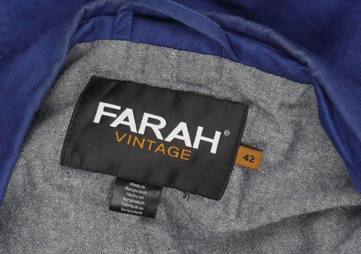 Farah Men's Blue Blazer Jacket, Size M