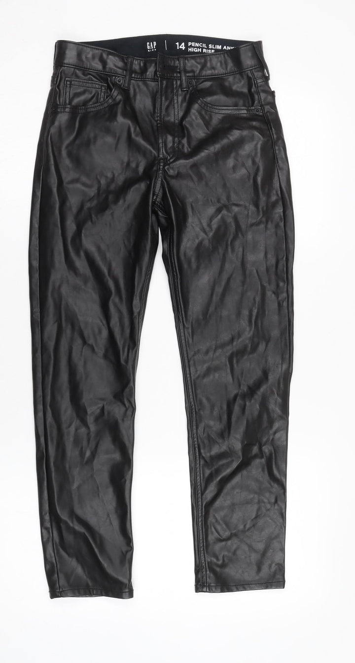 Gap Teens Black Slim Ankle Trousers, Size 14