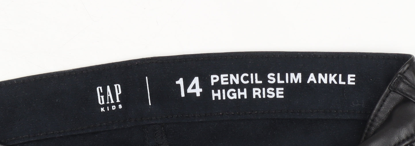 Gap Teens Black Slim Ankle Trousers, Size 14