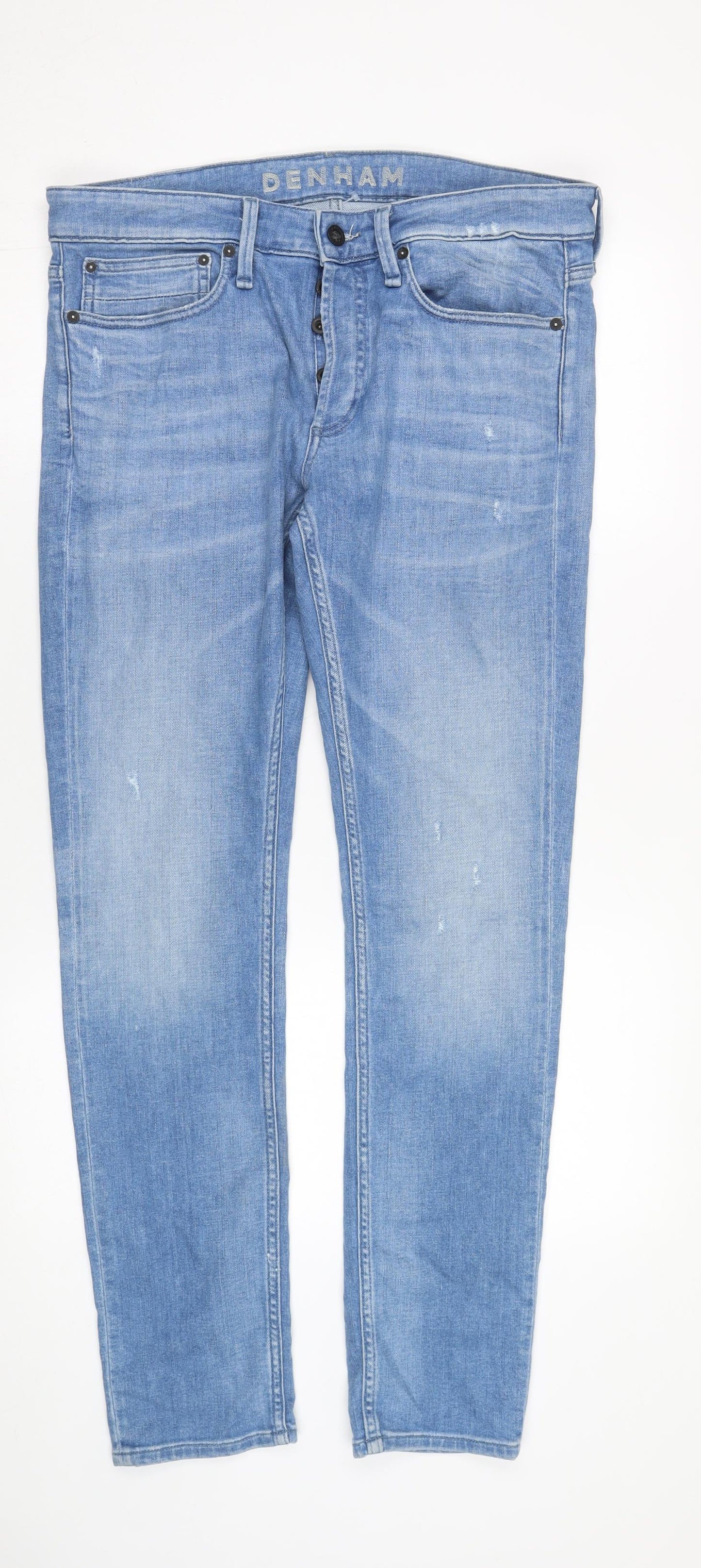 Denham Men's Blue Skinny Jeans Size 34 Slim Fit
