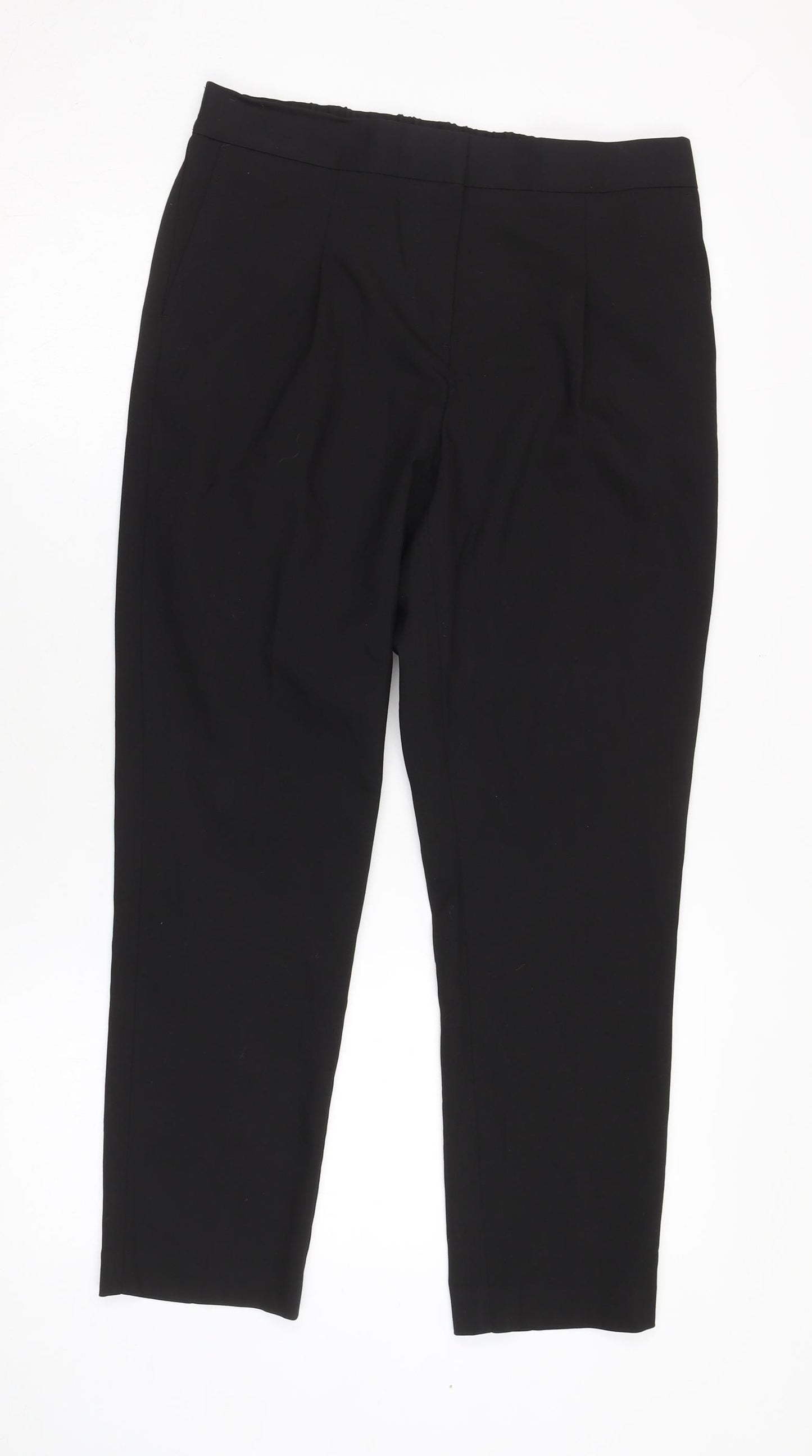 Next Women's Black Cropped Trousers Size 10