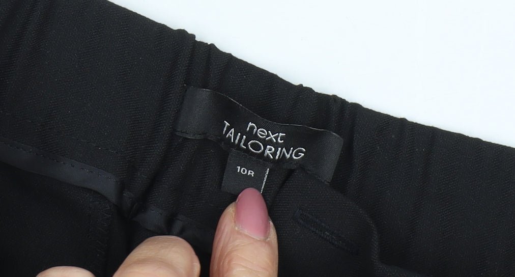 Next Women's Black Cropped Trousers Size 10