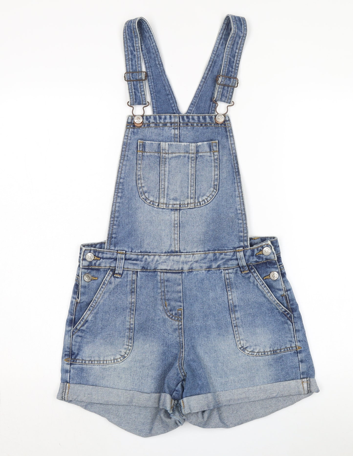 New Look Women's Blue Denim Dungaree Size 8