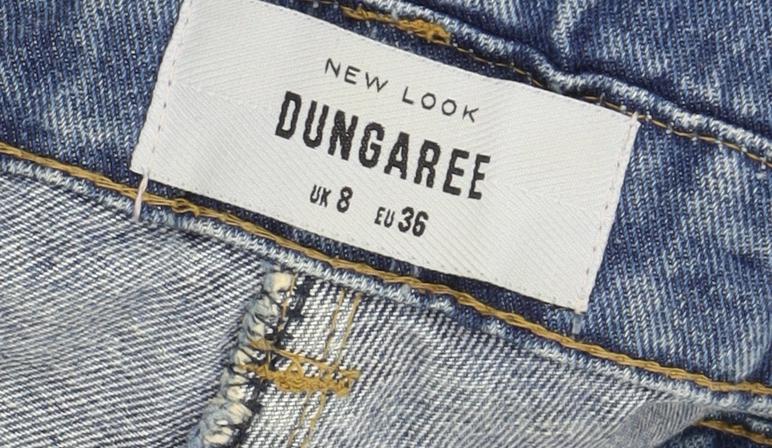 New Look Women's Blue Denim Dungaree Size 8