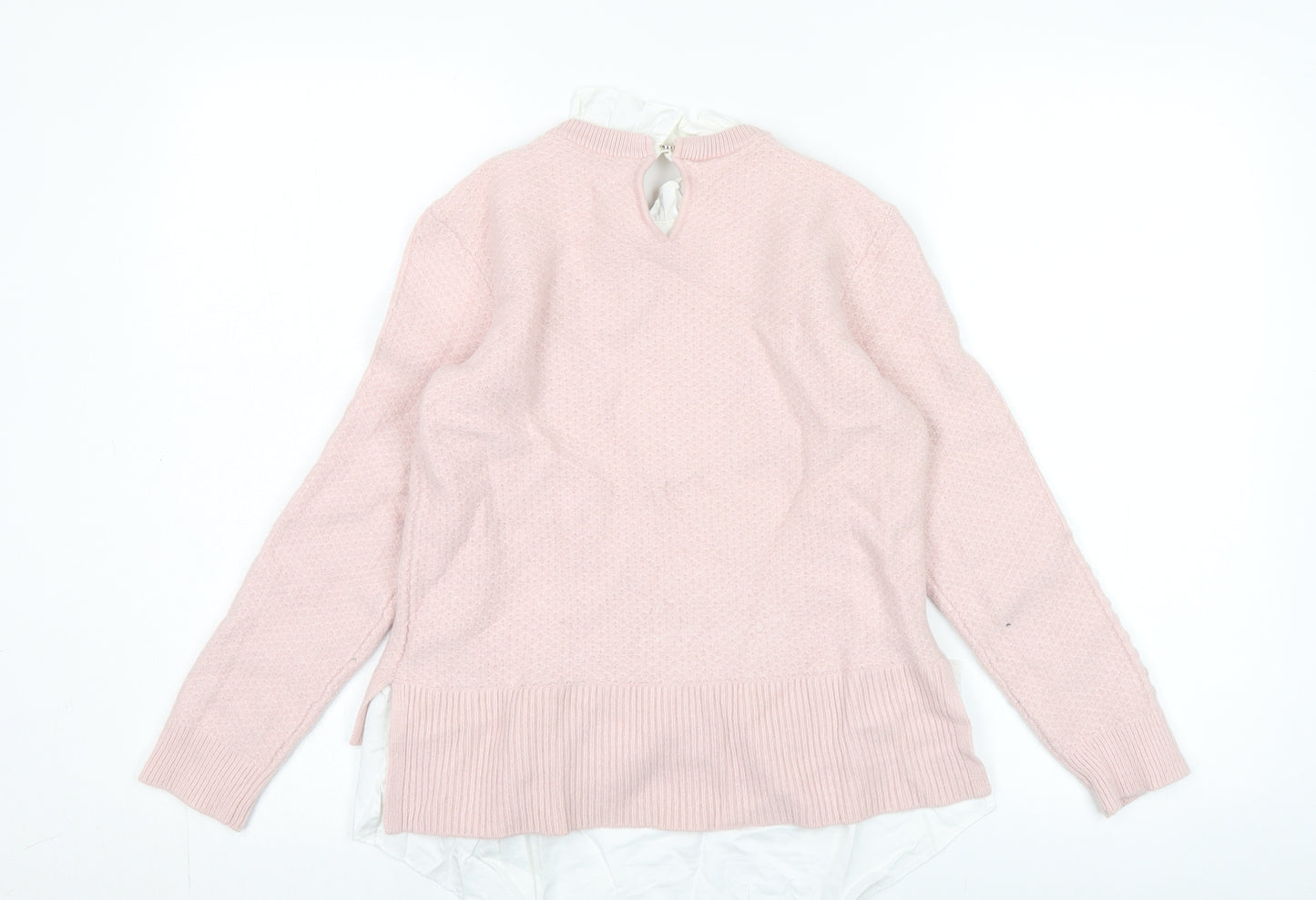 Ted Baker Women's Pink Wool Blend Pullover Jumper