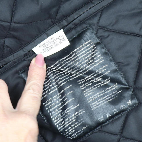 Barbour Men's Black Hooded Waxed Parka Jacket - M