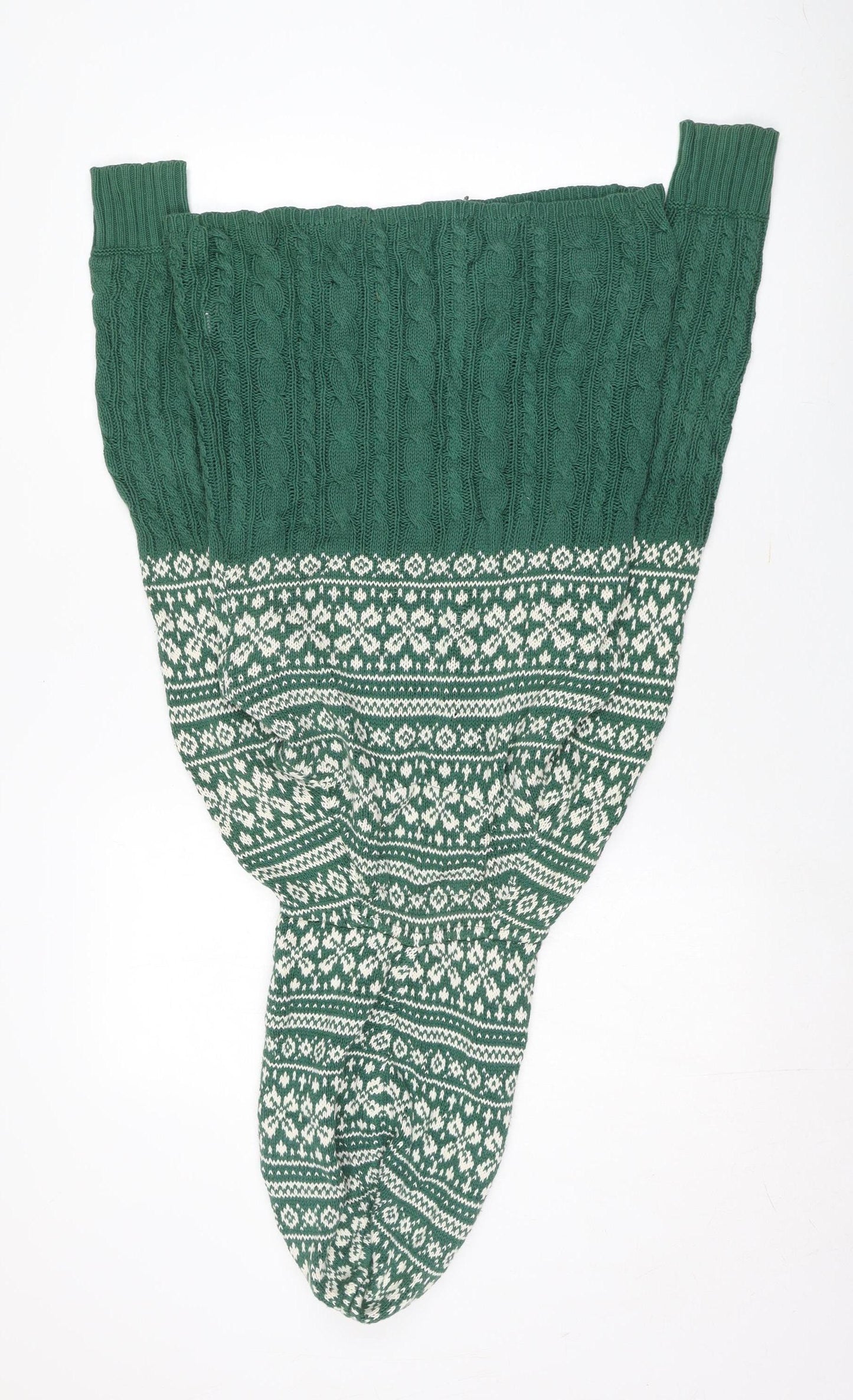 Superdry Women's Green Cable-Knit Pullover Jumper S